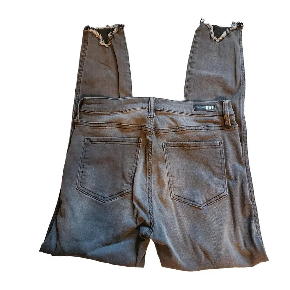 Kut From the Kloth High Rise Connie Fab Ab Ankle Skinny, Size 6 - Picture 3 of 6